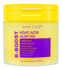 NineLess B-Boost Kojic Acid Glow Pad 180ml/80 pads