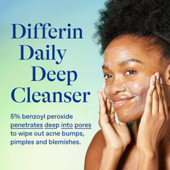 Differin Daily Deep Cleanser benzyol peroxide 5% 118ml for sensitive skin
