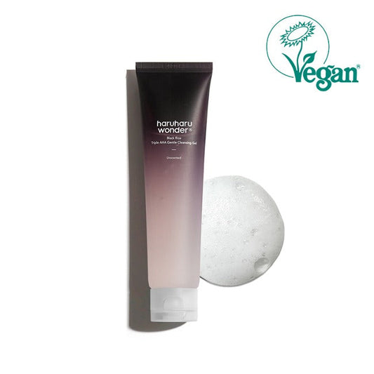 Haruharu Black Rice Triple AHA Gentle Cleansing Gel Unscented (100 ml)