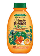 GARNIER ULTIMATE BLENDS KIDS (Lion King)
Apricot Shampoo & Detangler 250ml