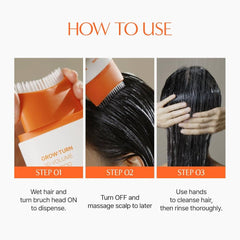 LILYEVE GrowTurn 3D Volume Shampoo with Built-in Brush 200ml