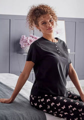 Max Fashion - All-Over Butterfly Print Cotton Pyjama Set (Large)