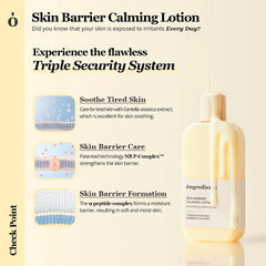 Ongredients Centella Asiatica Skin Barrier Calming Lotion