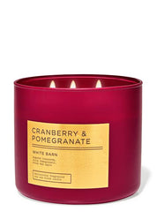 BBW Cranberry and Pomegranate 3 wick candle