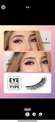 Shein 7 pairs Full Strip Lashes Wispy Cross 5D-11 Faux Mink Lashes Natural Long False Eyelashes Soft Lashes