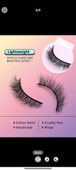 Shein 7 pairs Full Strip Lashes Wispy Cross 5D-11 Faux Mink Lashes Natural Long False Eyelashes Soft Lashes
