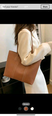 Shein Stitch Detail Shoulder Tote Bag