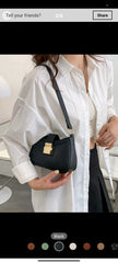 Shein Metal Decor Crocodile Embossed Shoulder Bag