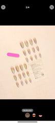 Shein European Style Raindrop Shaped Nails 24pcs