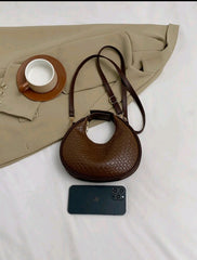 Shein Crocodile Pattern Bag (brown)