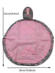 shein Flamingo Patterned Drawstring Makeup Bag For Travel Storage