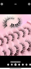 Shein 7 pairs of criss cross eye lashes