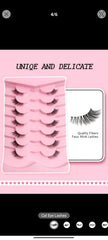 Shein cat eye half eye lashes 7 pairs