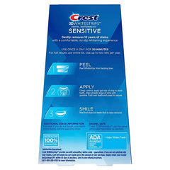 Crest 3D Whitestrips Sensitive At-Home Teeth Whitening Kit, 17 Treatments - 34 strips
