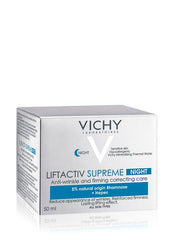 Vichy LiftActiv Supreme Night Cream, Anti Aging Face Cream with Vitamin C & Rhamnose to Firm & Brighten, Suitable for Sensitive Skin expiry 12/24