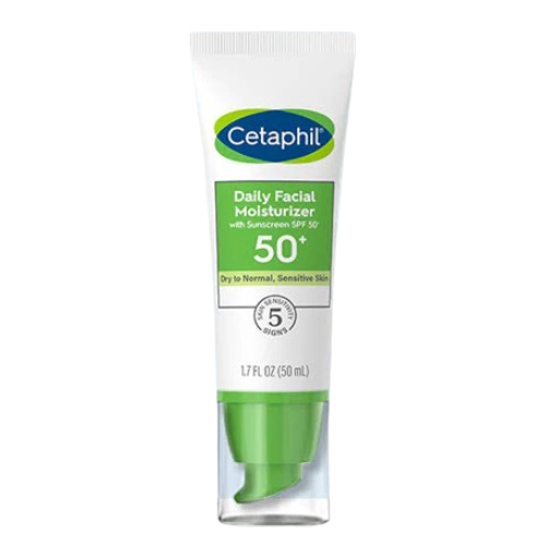 Cetaphil Daily Facial Moisturizer, SPF 50+, 1.7 fl oz (50 ml)