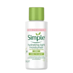 Simple hydrating light moisturiser Kind to skin 50ml