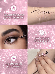 Sheglam Rosé Line & Define Waterproof Liquid Eyeliner (Black)