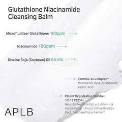 APLB Glutathione Niacinamide 68.6% Cleansing Balm