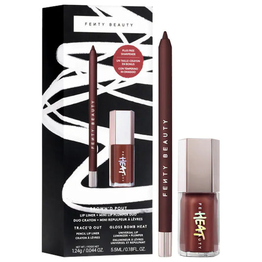 Fenty Brown'd Pout Lip Liner + Mini Lip Plumper Duo