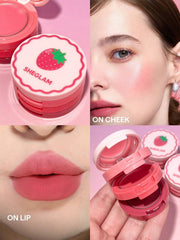Sheglam Strawberry Whirl Cheek & Lip Cream Stack
