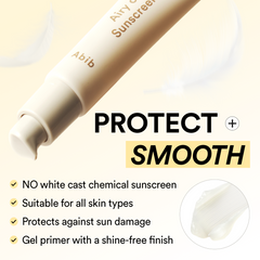 Abib Airy clear sunscreen gel Smoothing tube 30ml