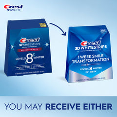 Crest 3D white strips 1 week smile transformation