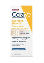 Hydrating Mineral Sunscreen Broad Spectrum SPF 30 ( light sheer tint ) 50ml