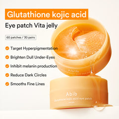 Glutathione kojic acid eye patch Vita jelly 30 pairs