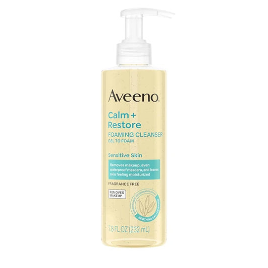 Aveeno Calm + Restore Foaming Cleanser for Sensitive Skin (232ml)