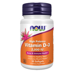 NOW Supplements, Vitamin D-3 2,000 IU, 30Softgel