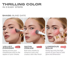 Morphe Cheek Thrills Multi-Finish Face Trio