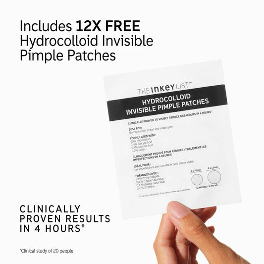 The Inkey List Hydrocolloid Invisible Pimple Patches 12 patches