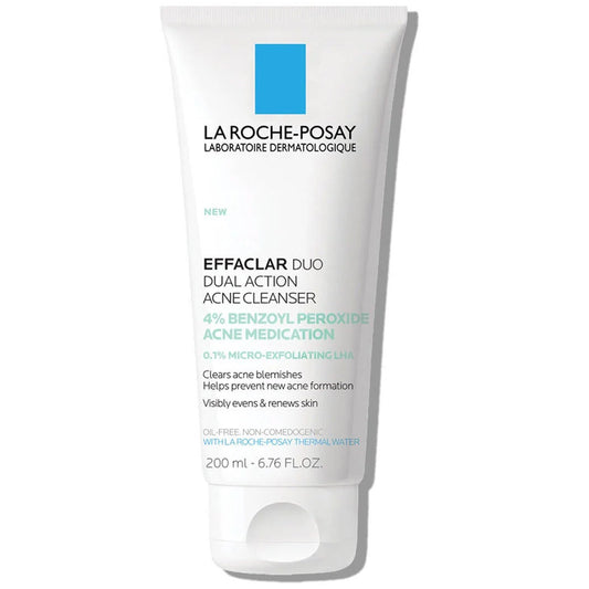 La Roche Posay Effaclar Dual Action Acne Face Cleanser with 4% Benzoyl Peroxide 200ml