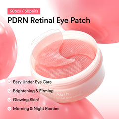 Abib PDRN retinal eye patch Glow jelly 84g / 2.96oz. (60pcs)