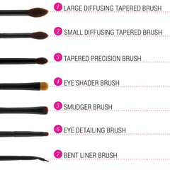 Bh Cosmetics Smokey Eye Essential 7 Piece Brush Set