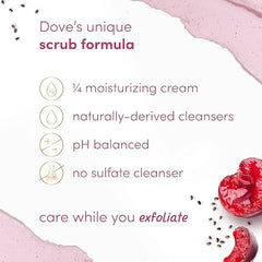Dove Crushed Cherries & Chia Milk Body Scrub 425g