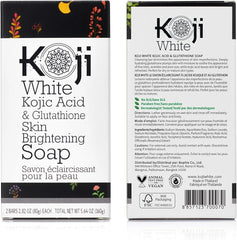 Koji White Kojic Acid & Glutathione Skin Brightening Soap (2bars 80g each)