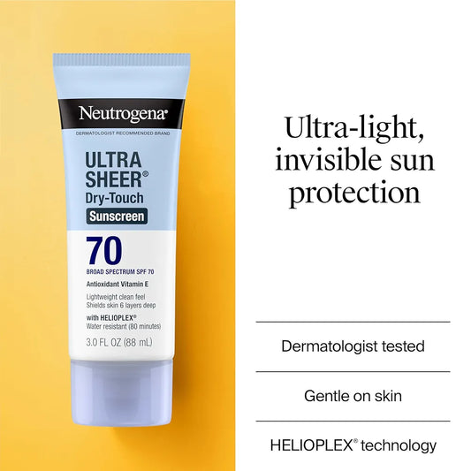 Neutrogena Ultra Sheer Dry Touch Sunscreen, SPF-70 88ml