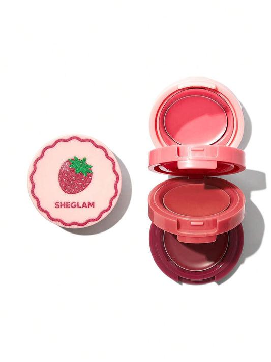 Sheglam Strawberry Whirl Cheek & Lip Cream Stack