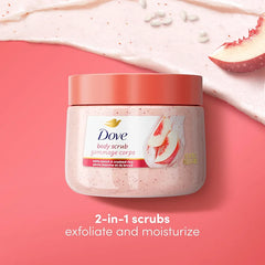 Dove White Peach & Crushed Rice Body Scrub 425g