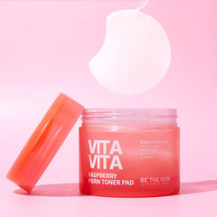 BE THE SKIN Vitavita Raspberry RDRN Toner Pad 120ml(Exp2026/12)