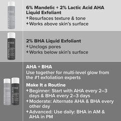 Paula's Choice 6% Mandelic + 2% Lactic Acid AHA Liquid Exfoliant - 30ml