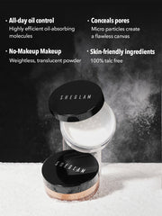 SHEGLAM BAKED GLOW SETTING POWDER-LIGHT PINK