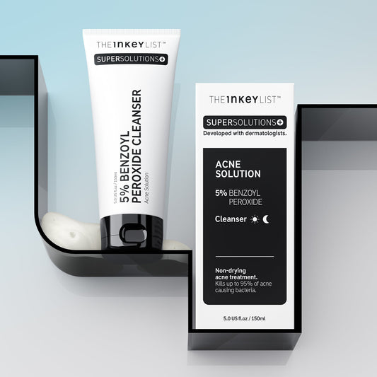 The Inkey List ACNE SOLUTION
5% BENZOYL PEROXIDE CLEANSER 150ml (expiry 06/24)