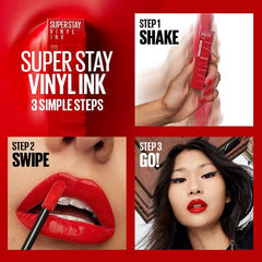 Maybelline Superstay Vinyl Ink Lipstick (USA IMPORTED)