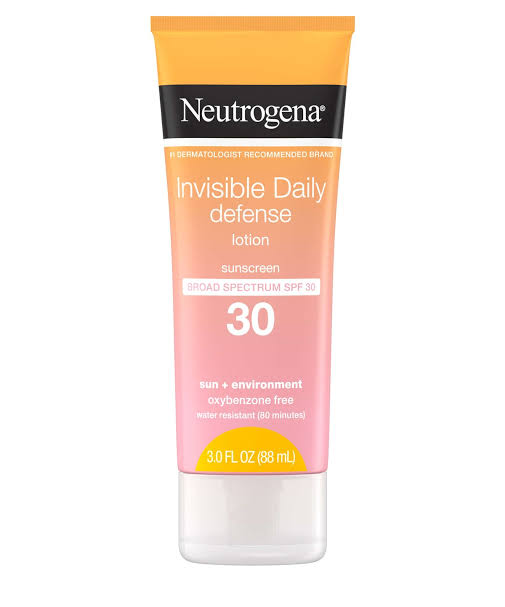 Neutrogena Invisible Daily Defense Sunscreen Lotion SPF 30(Expiry 08/24)