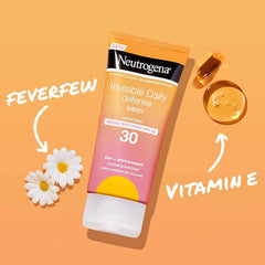 Neutrogena Invisible Daily Defense Sunscreen Lotion SPF 30(Expiry 08/24)