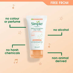 Simple Protect ‘n’ Glow detox & brighten clay mask 50ml