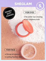 SHEGLAM Insta-Ready Face & Under Eye Setting Powder Duo-BISQUE